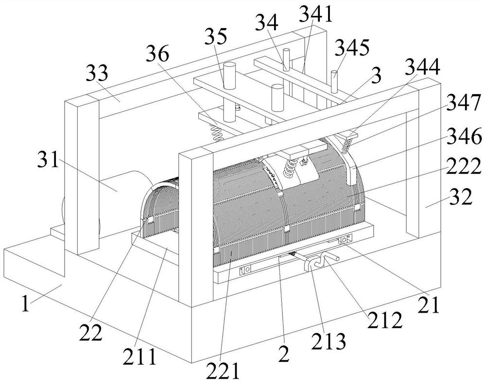 Animal hair trimming device for animal husbandry