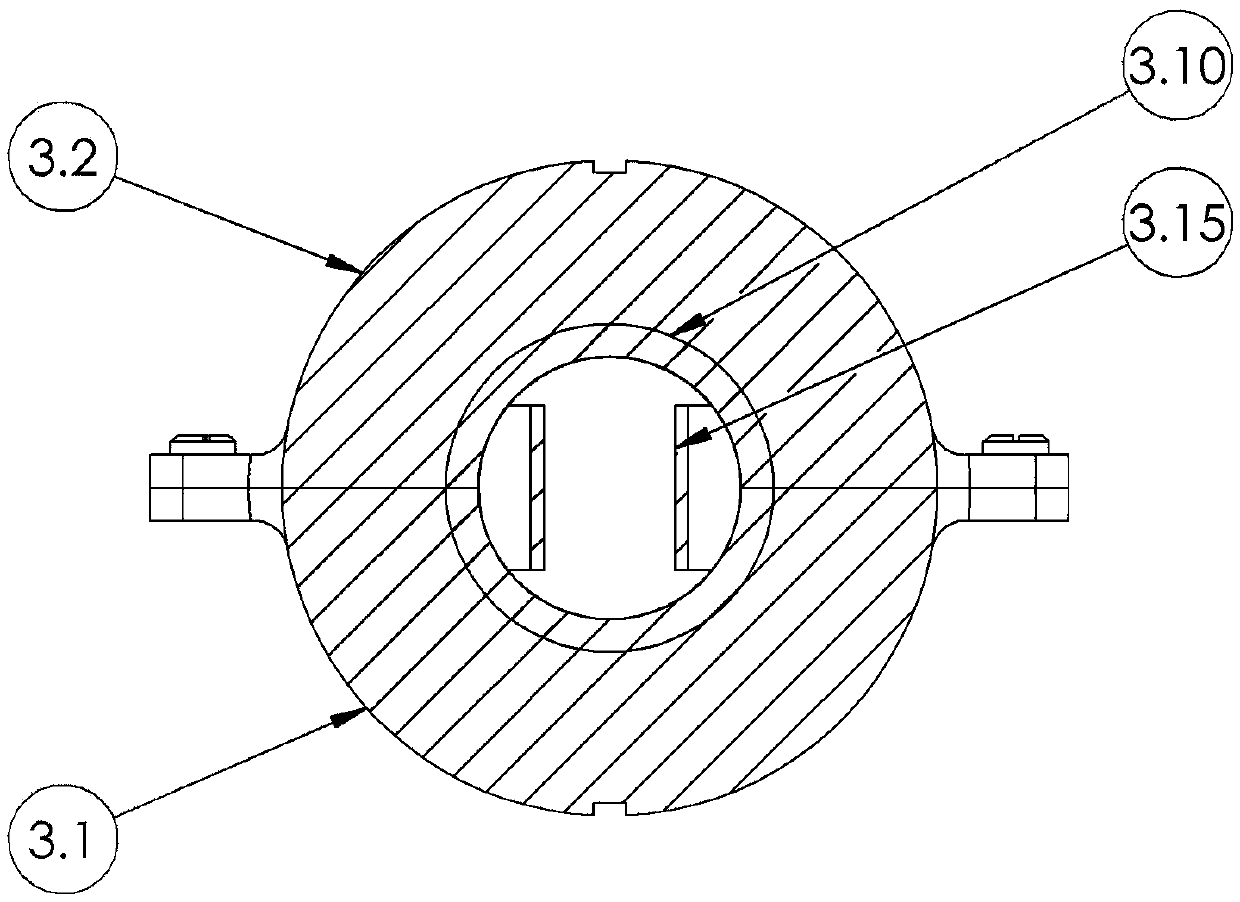 Cathode inward rotating type pacemaker implanting test line