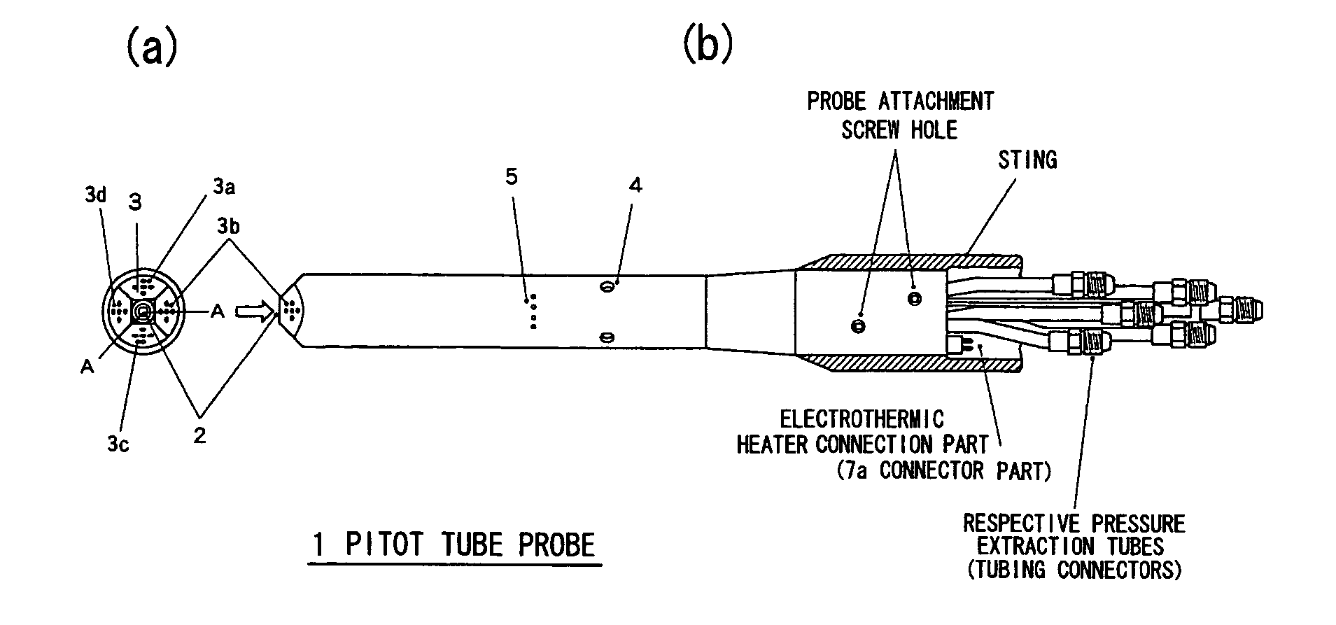 High-altitude capable wide velocity range flight velocity vector measurement probe and measurement system