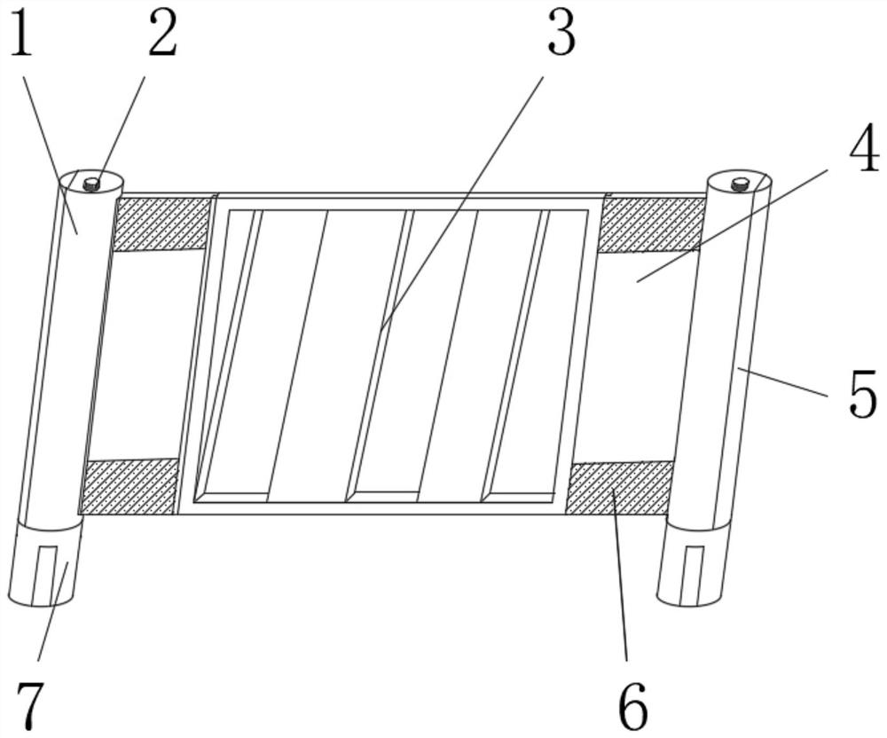 Building baffle paint spraying mold and spraying method