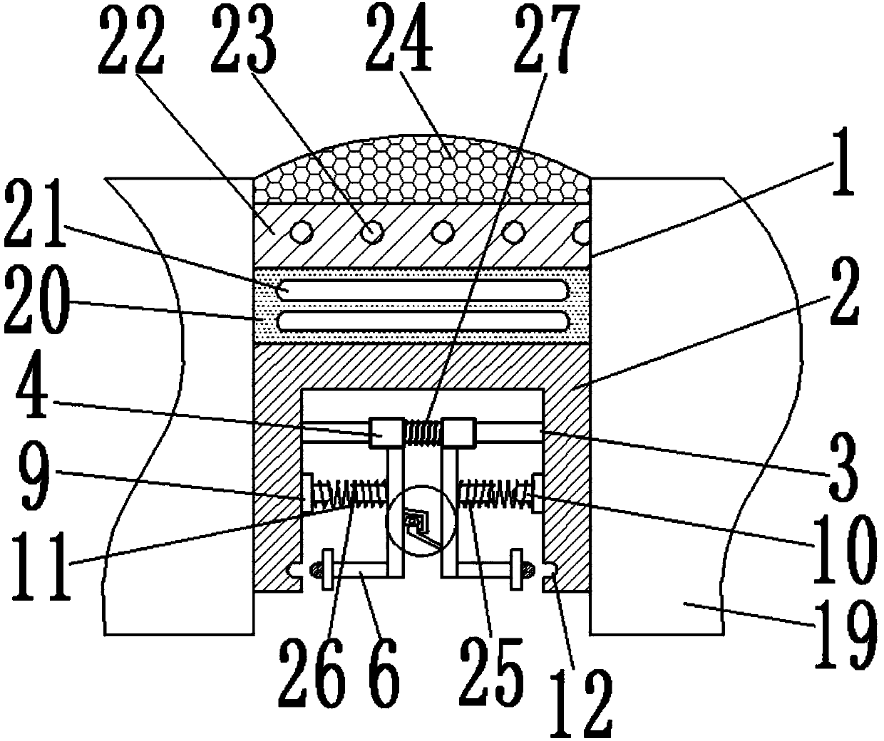 Steel structure bridge pavement expansion joint filling and covering device