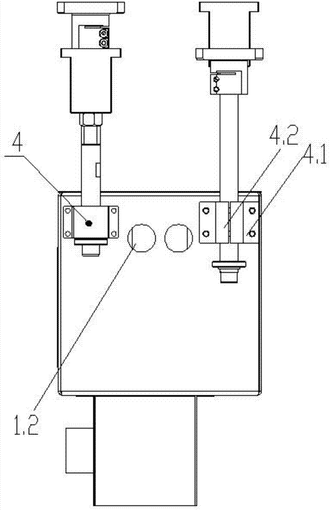 Marking press hanging height adjustment mechanism