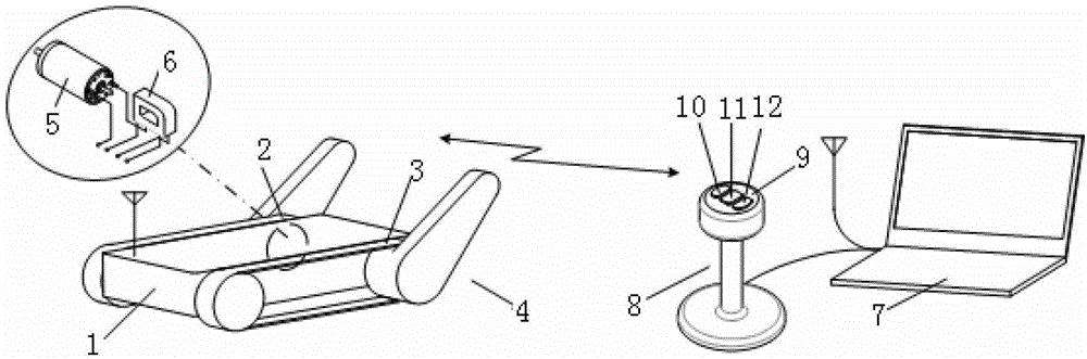 Force-sensing small robot system based on current intensity detection and teleoperation method thereof