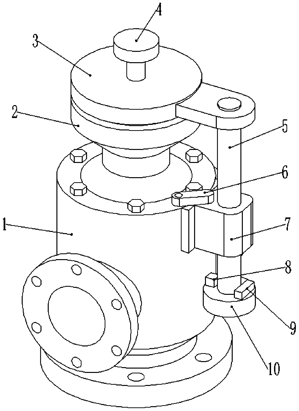 A waist wheel flowmeter that can be used in dark environment