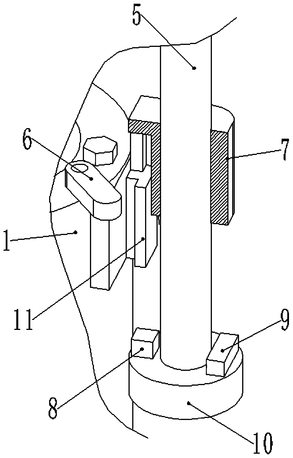 A waist wheel flowmeter that can be used in dark environment