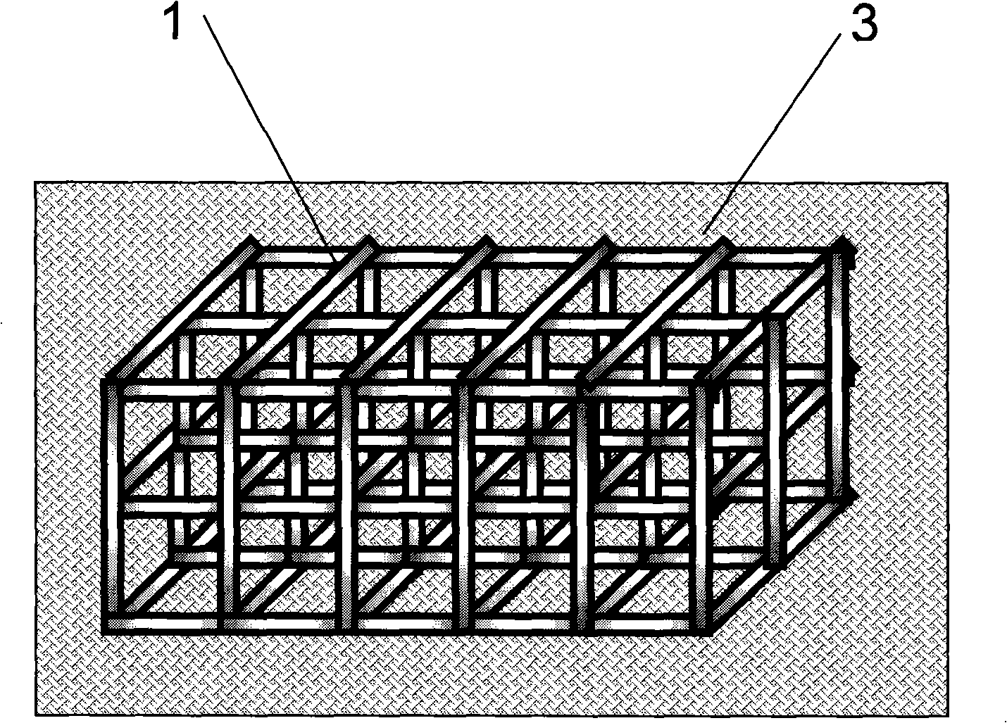 Preparation method of reinforced composite wear-resistant lining board of precast framework