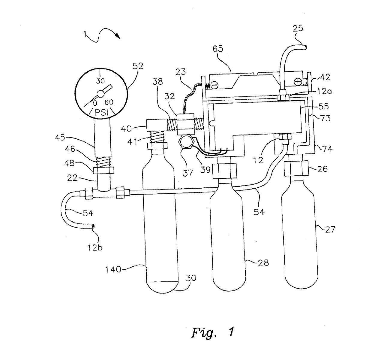 Apparatus and process for producing co2 enriched medical foam