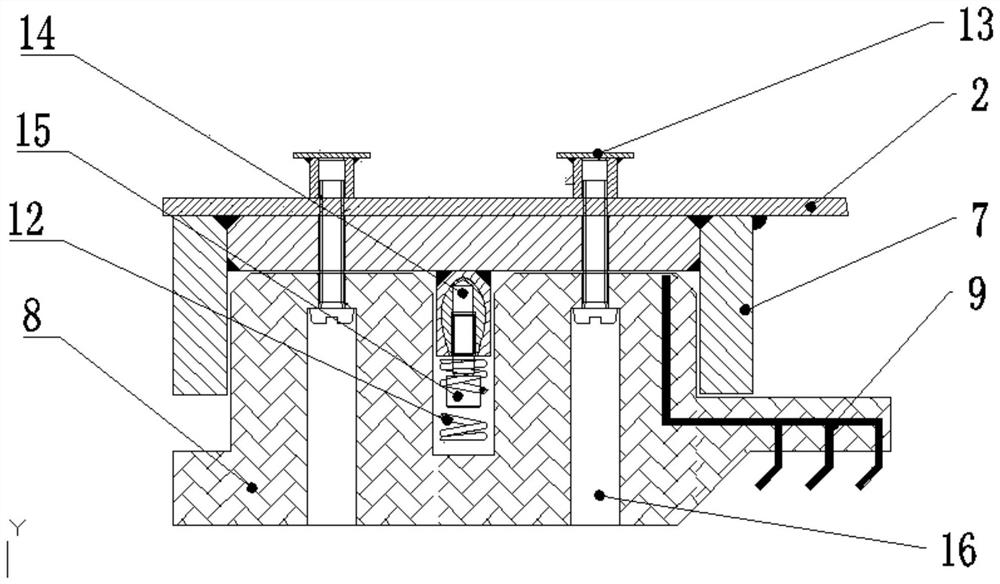 A new type of shield machine starting and receiving tunnel door pressure regulating self-sealing structure