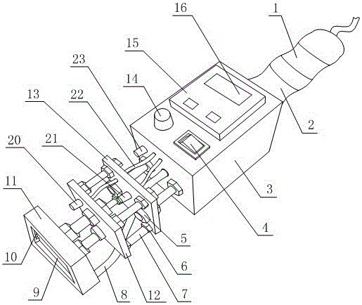 A device for precisely controlling the marking temperature