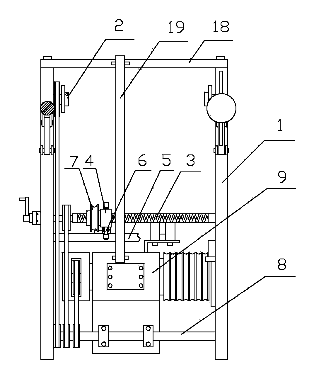 Electric cable winding machine