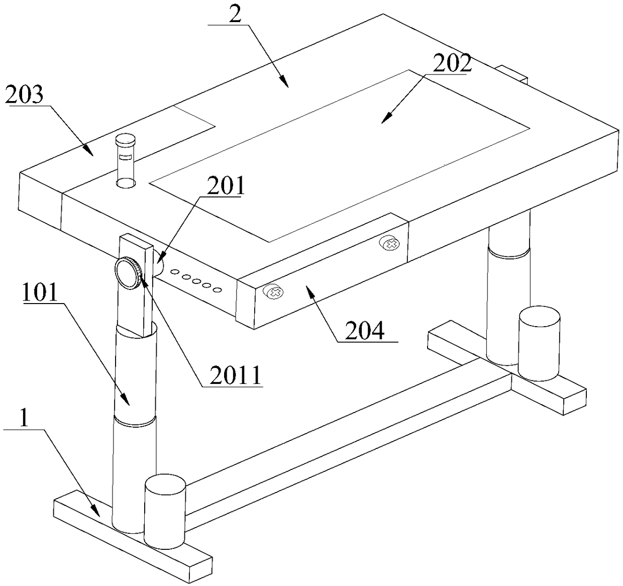 Multifunctional exhibition table and using method thereof