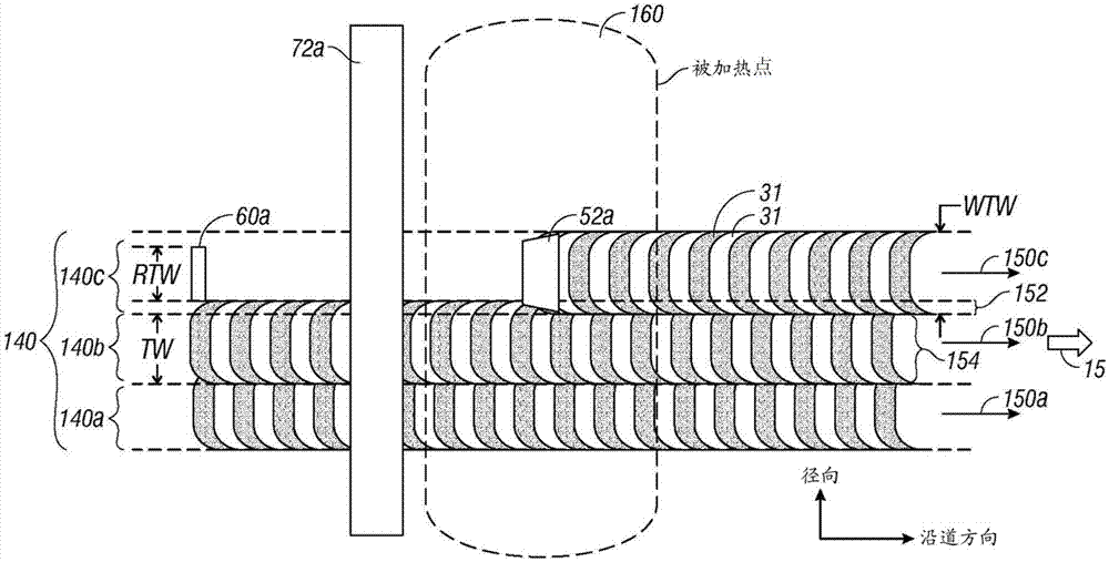 Magnetic recording disk drive with shingled writing and wide-area thermal assistance