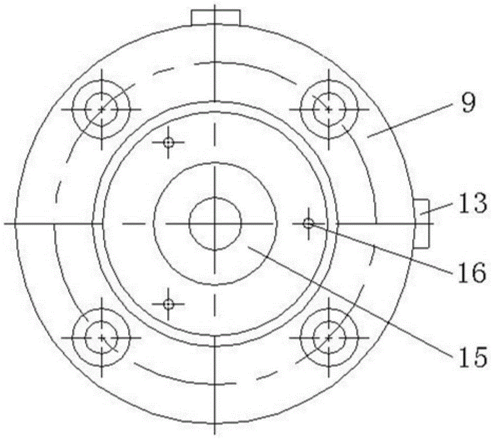 Pressure stabilization compensation device and energy accumulator detection system with same