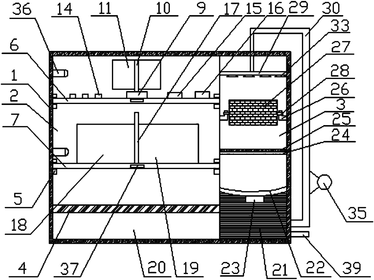 Medical instrument cleaning and storing all-in-one box for emergency department and use method