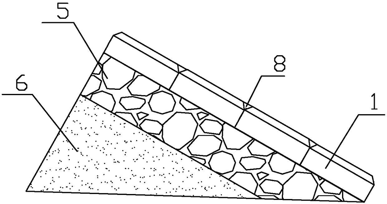 Construction method of uplift pressure resisting concrete protection slab