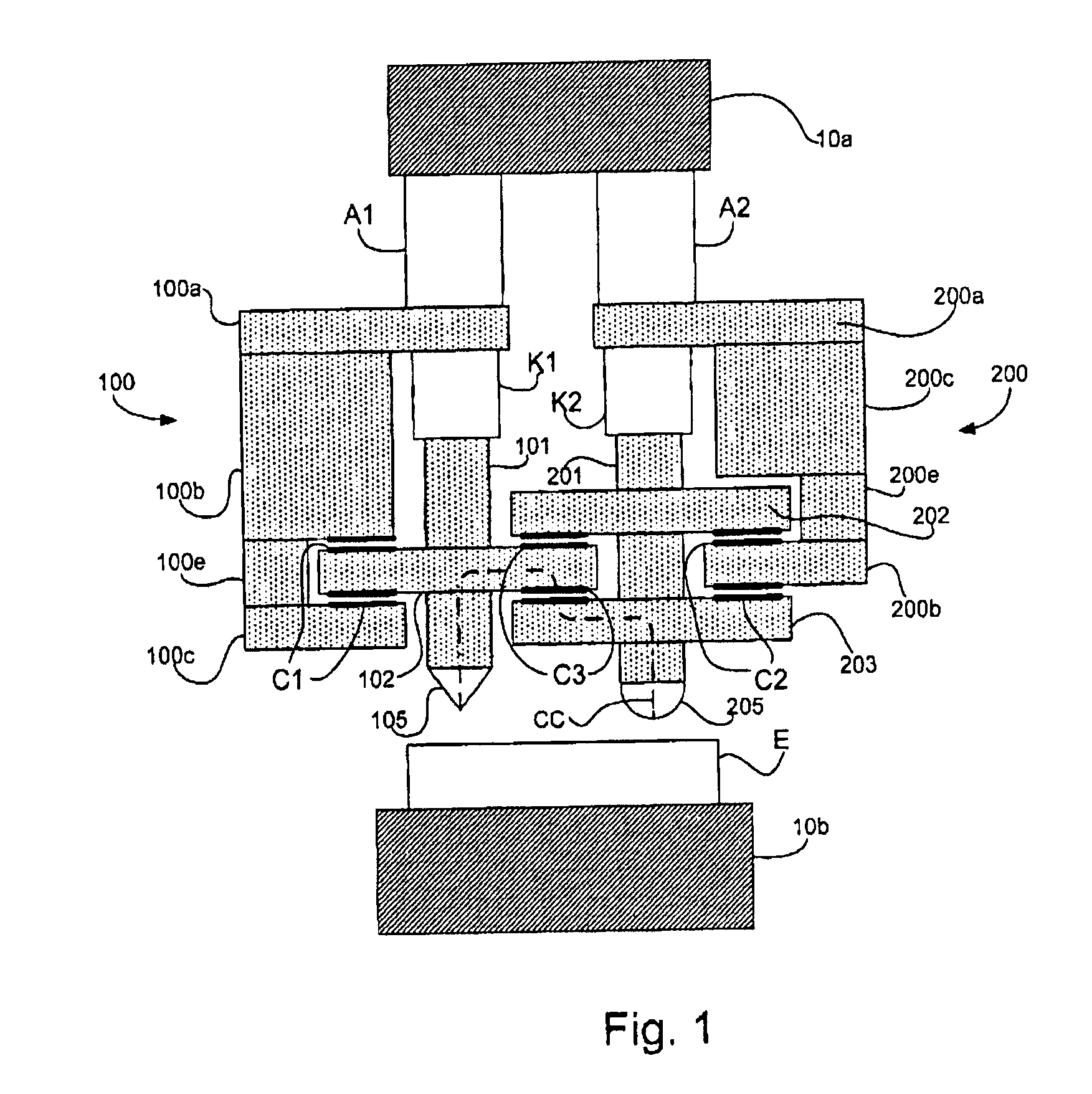 Measuring Head for Nanoindentation Instrument and Measuring Method Using Same