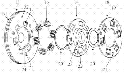 Eddy current retarder with torsional vibration reduction function