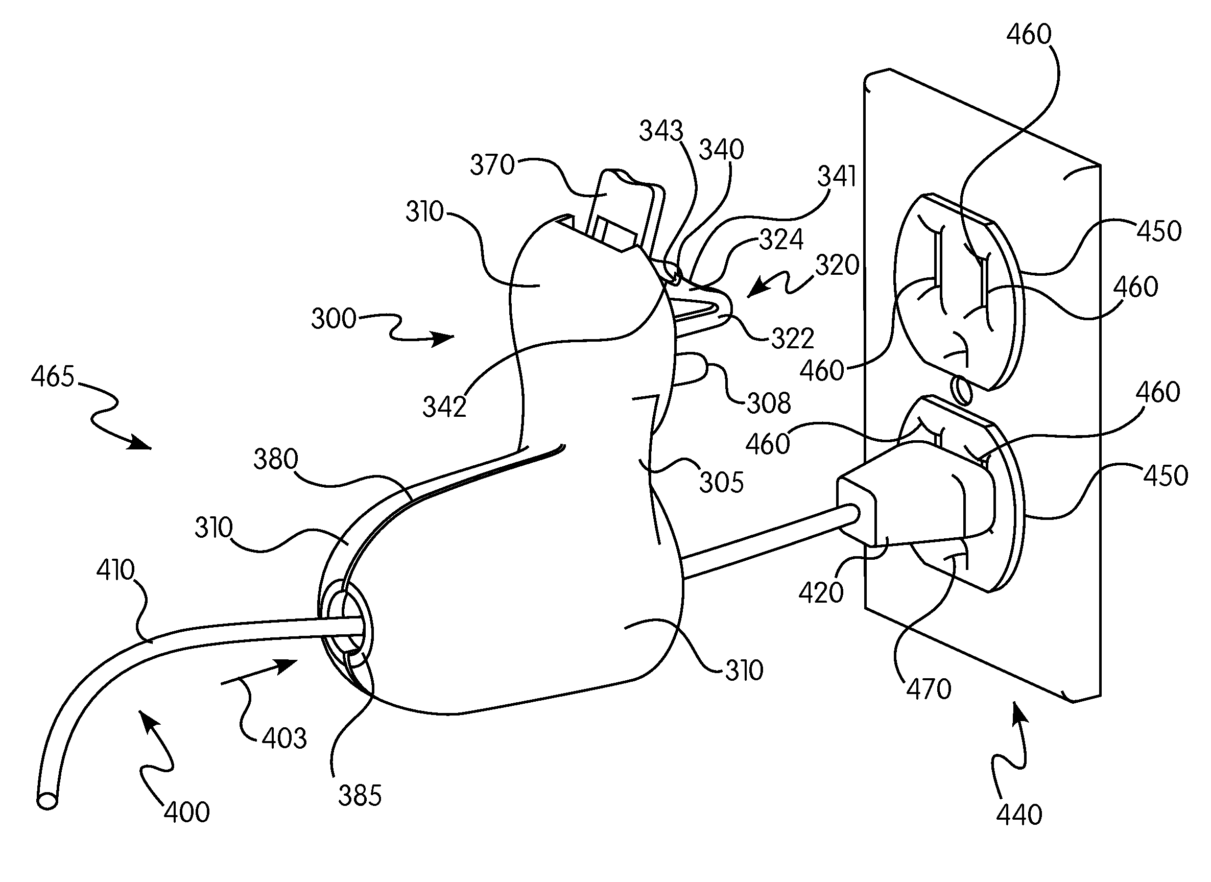 Self Retained Electrical Device Having Positive Locking Mechanism