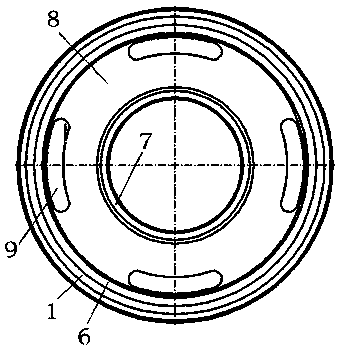 Spherical hinge axial variable stiffness method for matching I-shaped bushing with laminated spring and spherical hinge