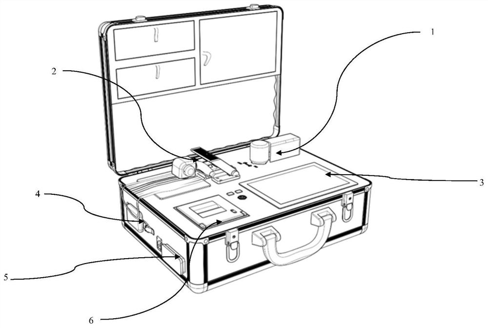 Portable mask rapid detection method and system