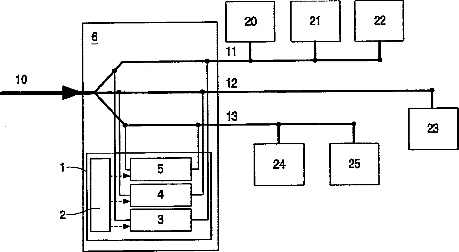 Repeater for power line communication system