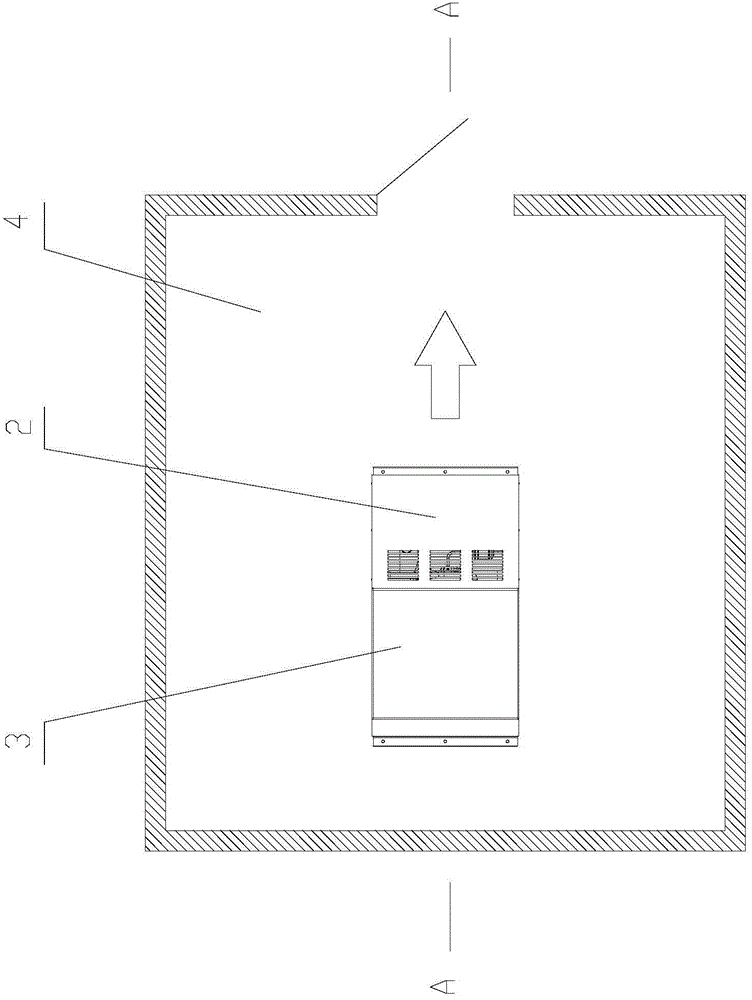 Overhead integral refrigerator