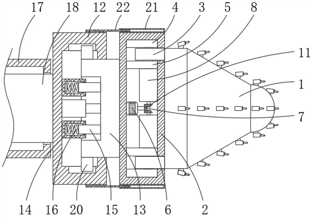 Cutting head for heading machine and heading machine