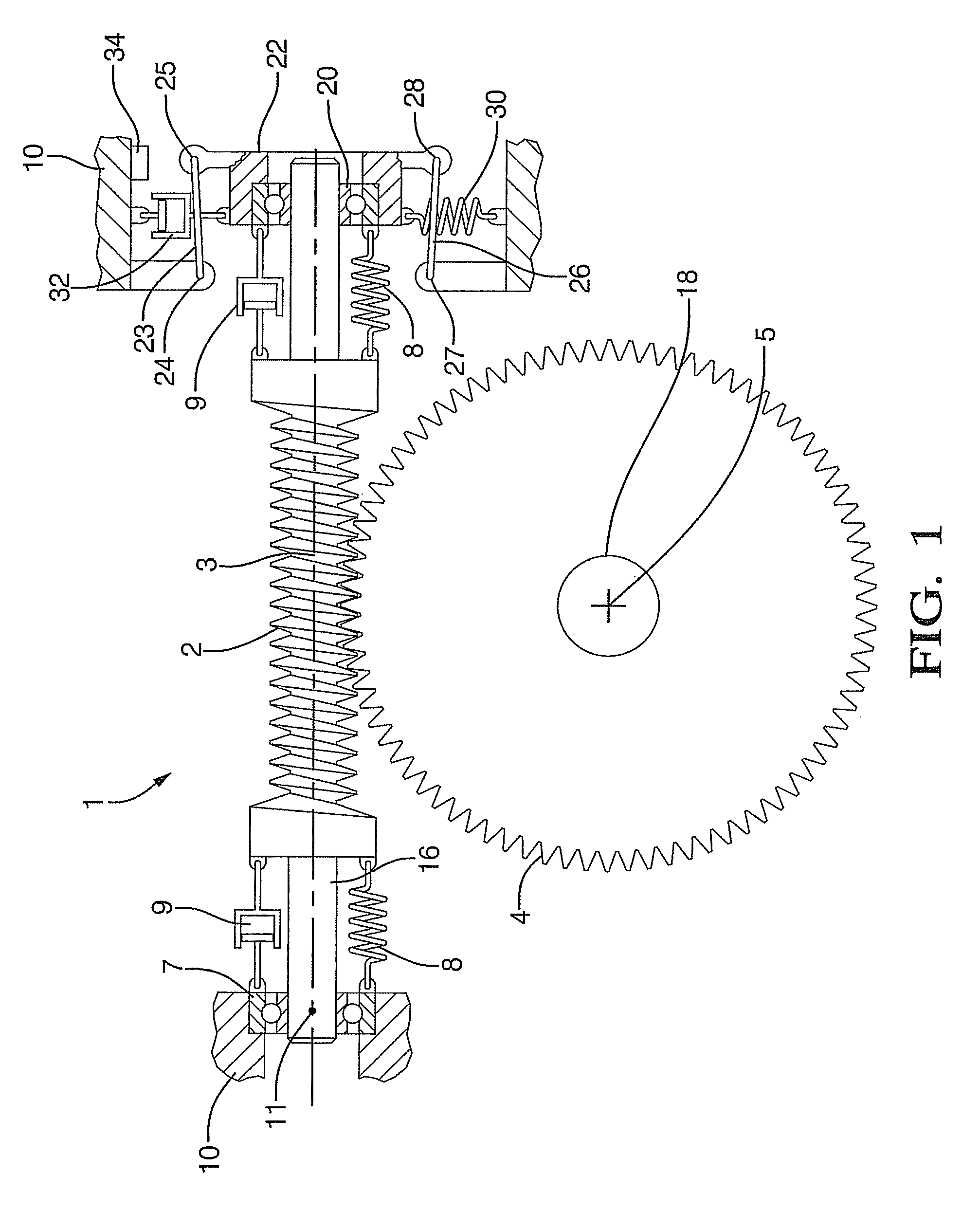 Sprung gear set and method