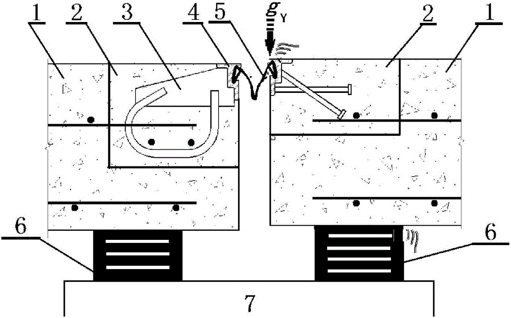 Method for evaluating longitudinal shock resistance of highway bridge support and stretching device