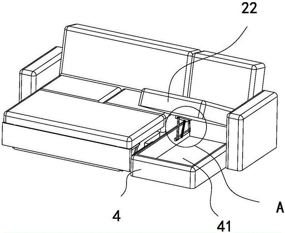 Multifunctional combined type sofa