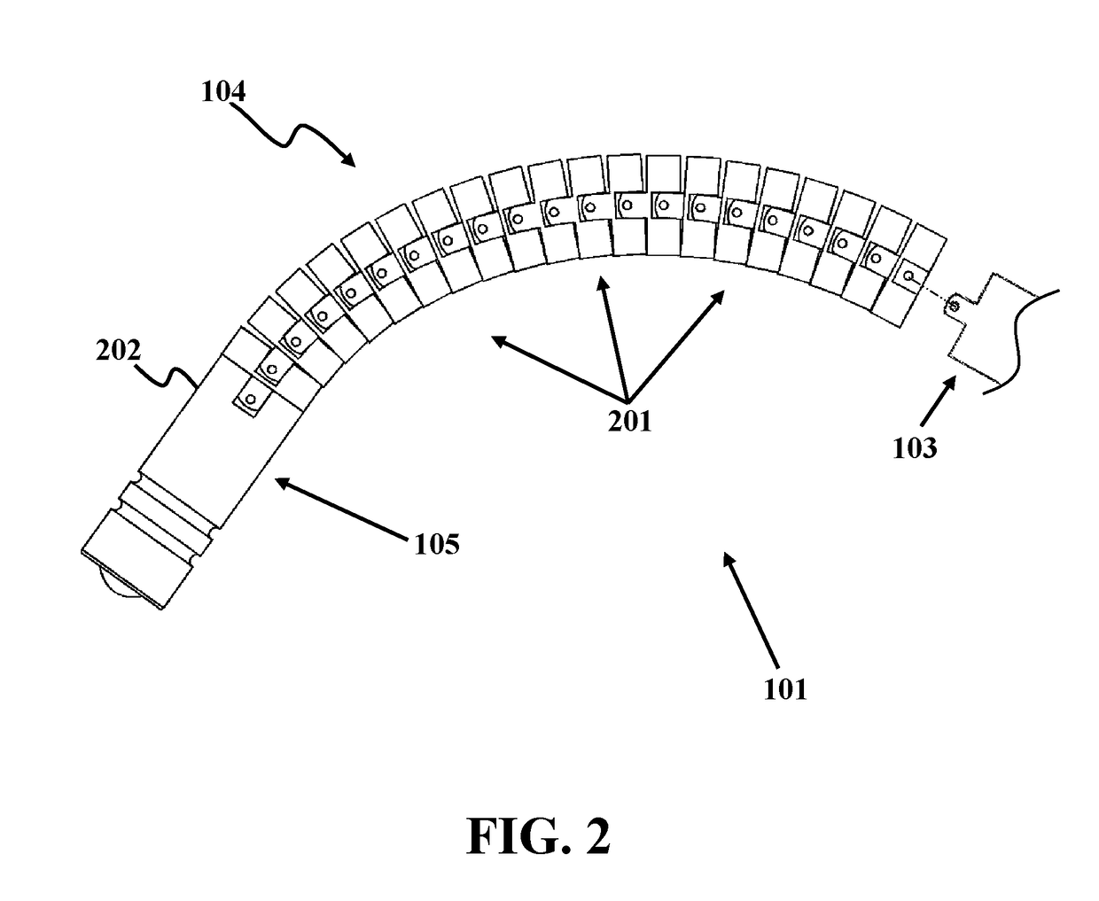 Articulated video probe with magnetic stimulation