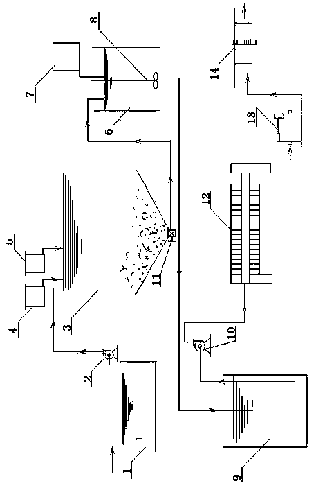 System for extracting plant protein from cassava starch wastewater