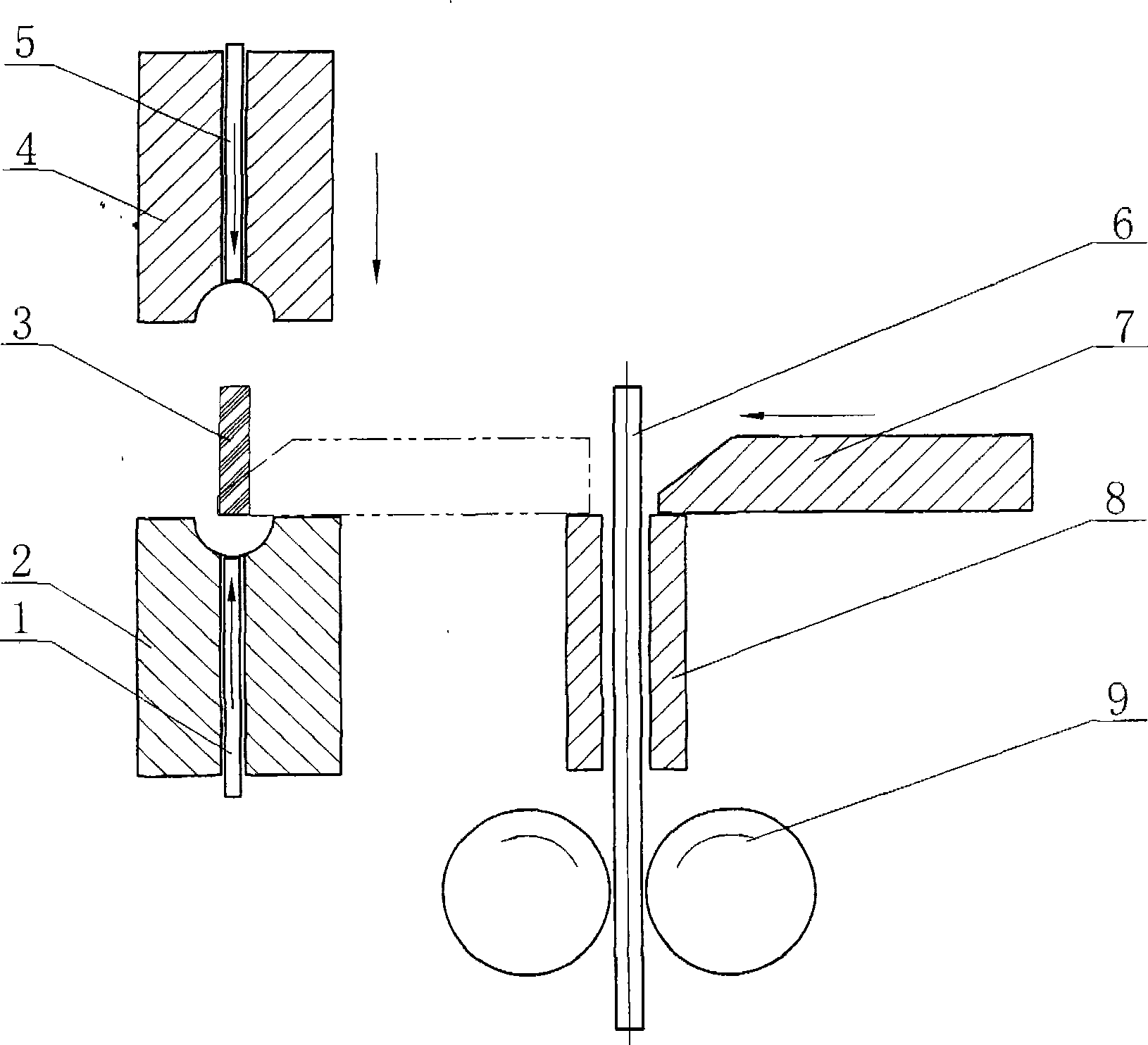 Steel ball cold heading technique and steel ball cold header