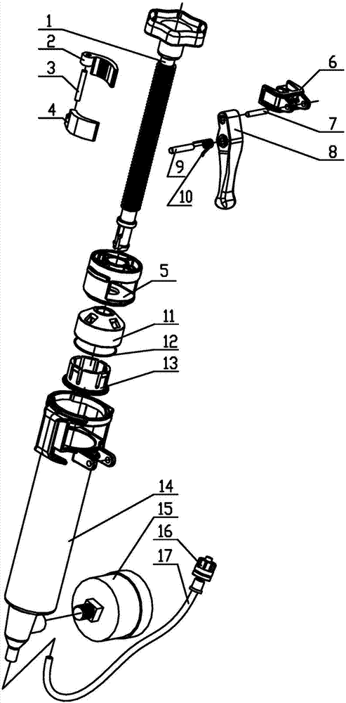 Medical pressure charging control device