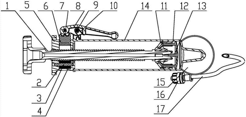 Medical pressure charging control device