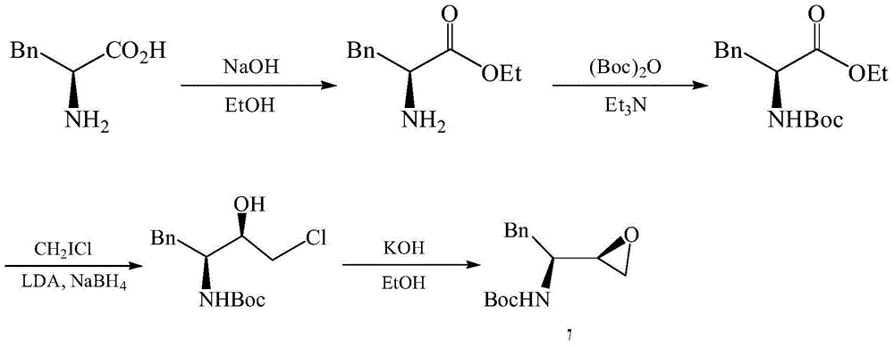 Preparation method for fosamprenir intermediate