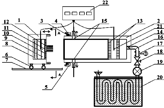 Method for detecting heat dissipating property of metal heat dissipation device and testing device thereof