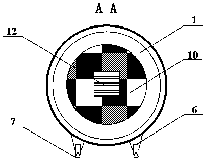 Method for detecting heat dissipating property of metal heat dissipation device and testing device thereof