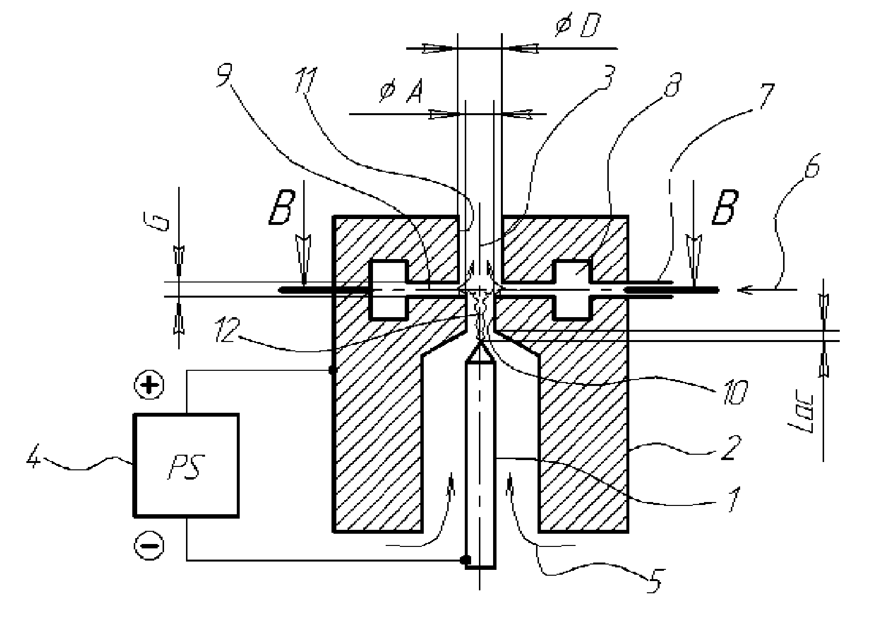 DC arc plasmatron and method of using the same