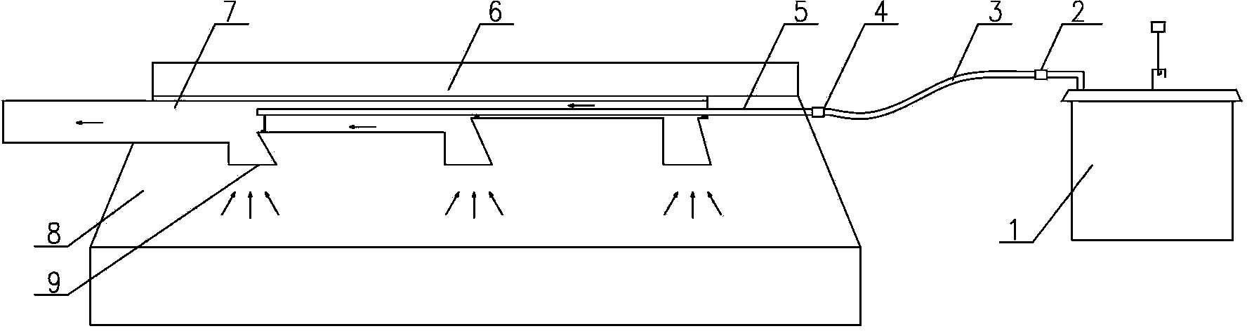 Air exhausting device and method of discharged aluminum