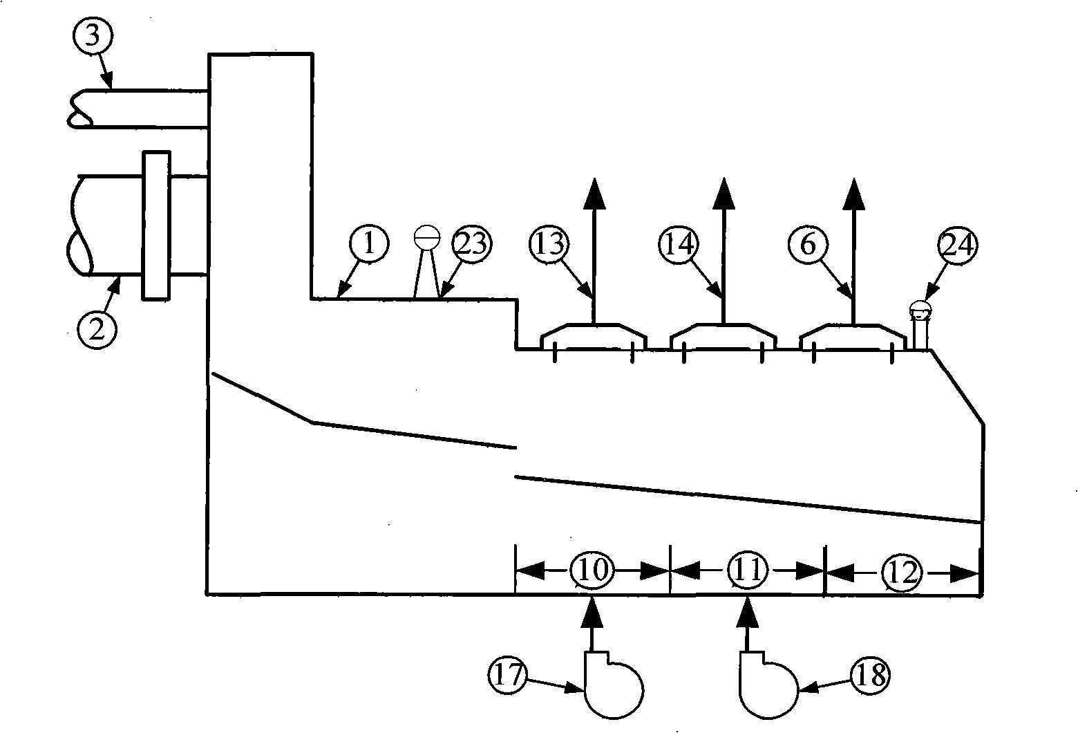 Control method for getting wind process for kiln hood waste heat boiler in dry cement residual heat utilization and apparatus thereof