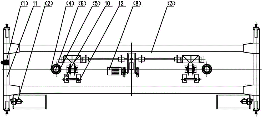 A positioning device and positioning method for a stacking crane clamp group