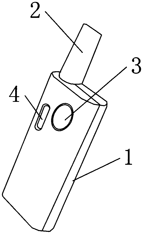 Electronic cigarette with OLED (Organic Light Emitting Diode) display