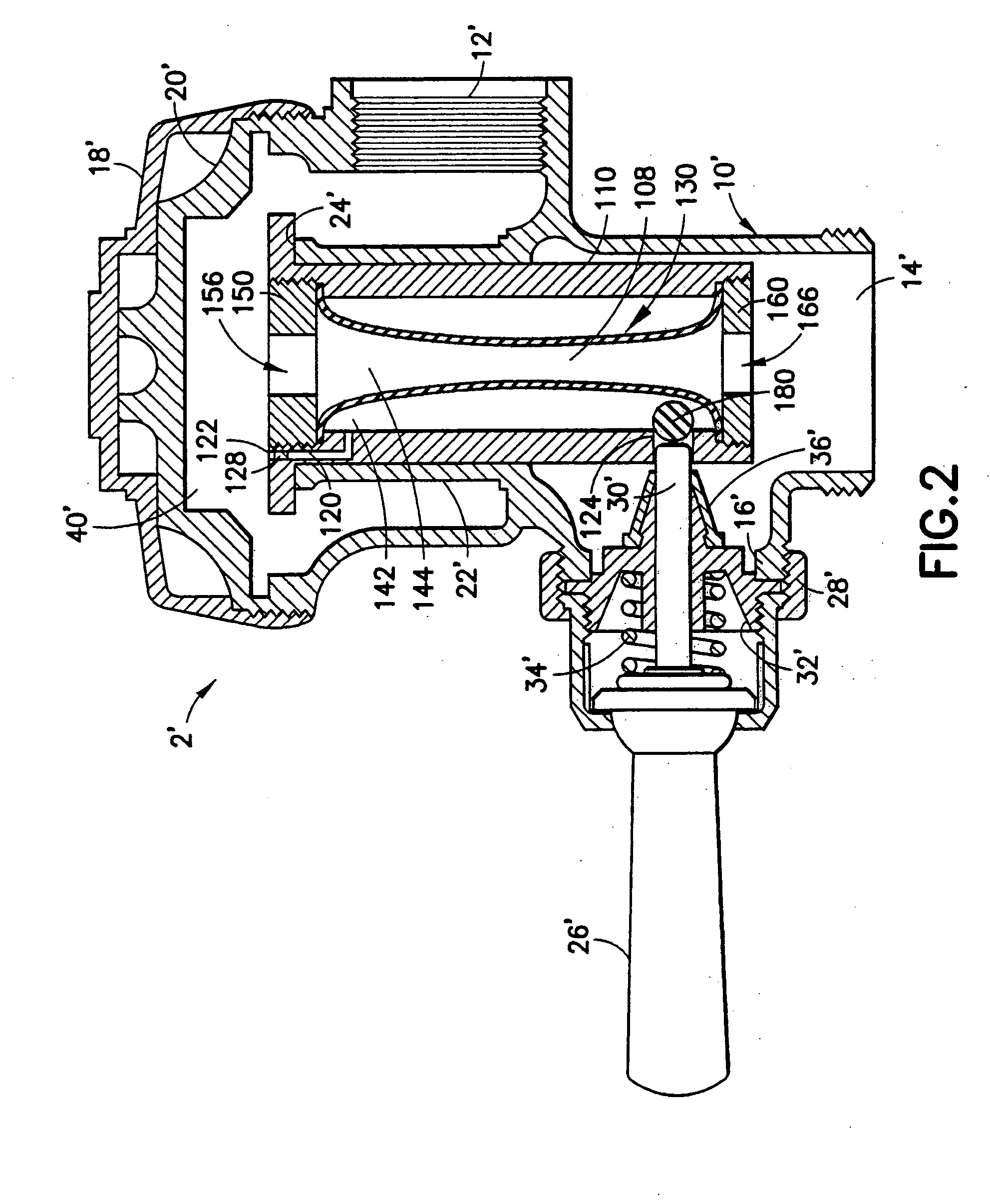 Pinch valve element for plumbing fixture flush valve