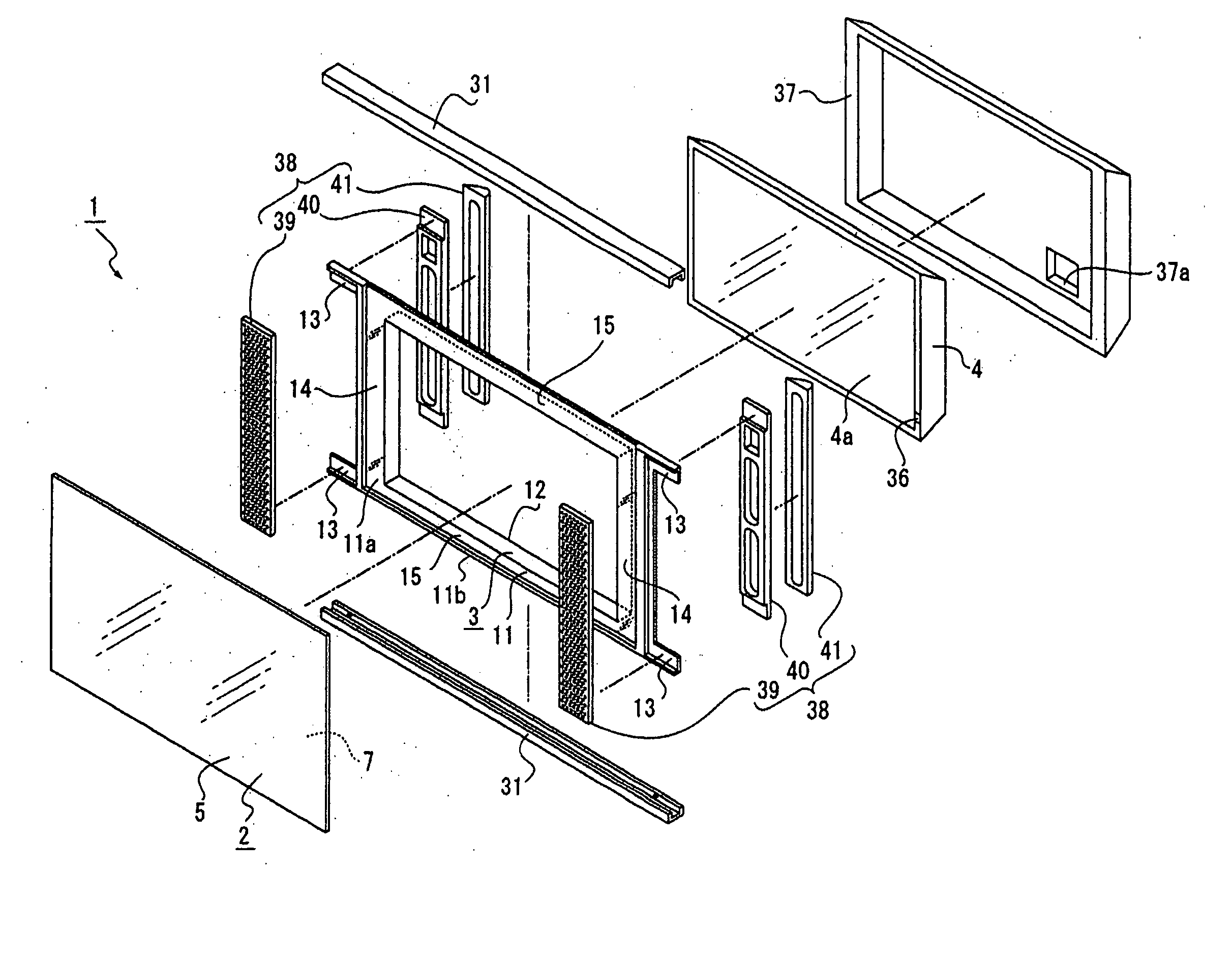 Flat type image display apparatus