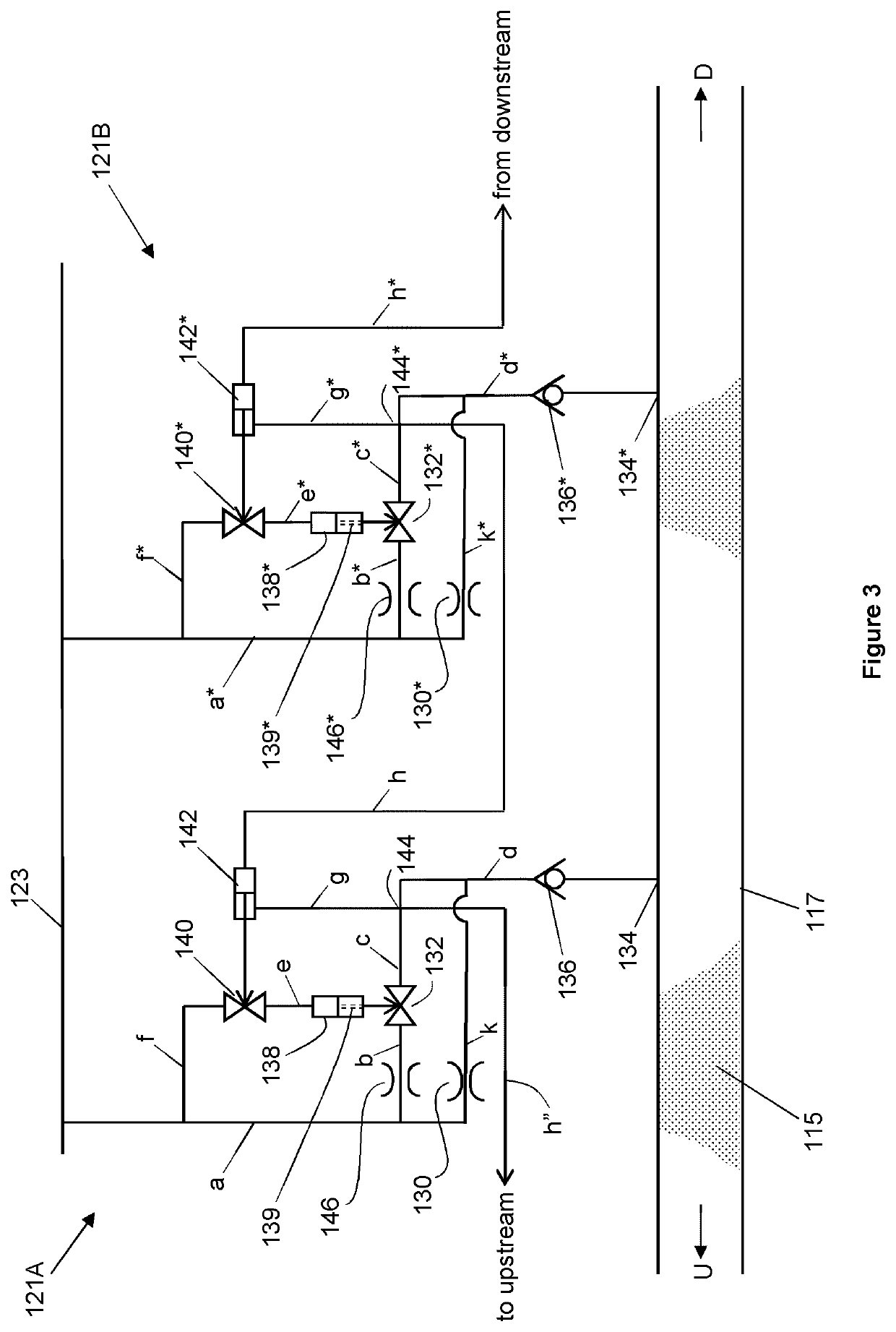 Material conveying apparatus with shut down valves