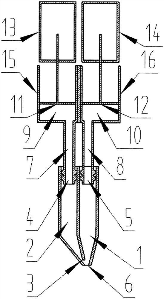 Accurate quantitative control reagent sample suction and pipetting device