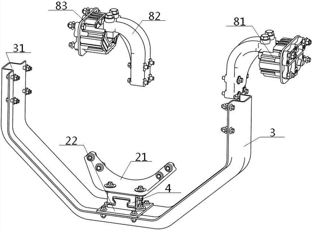 Pure electric commercial vehicle power assembly suspension system and assembling method thereof