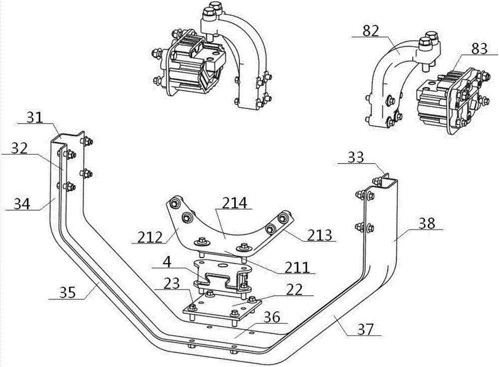 Pure electric commercial vehicle power assembly suspension system and assembling method thereof