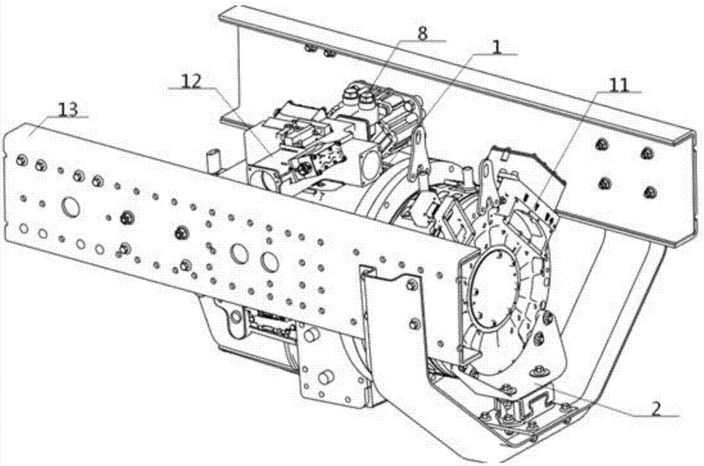 Pure electric commercial vehicle power assembly suspension system and assembling method thereof